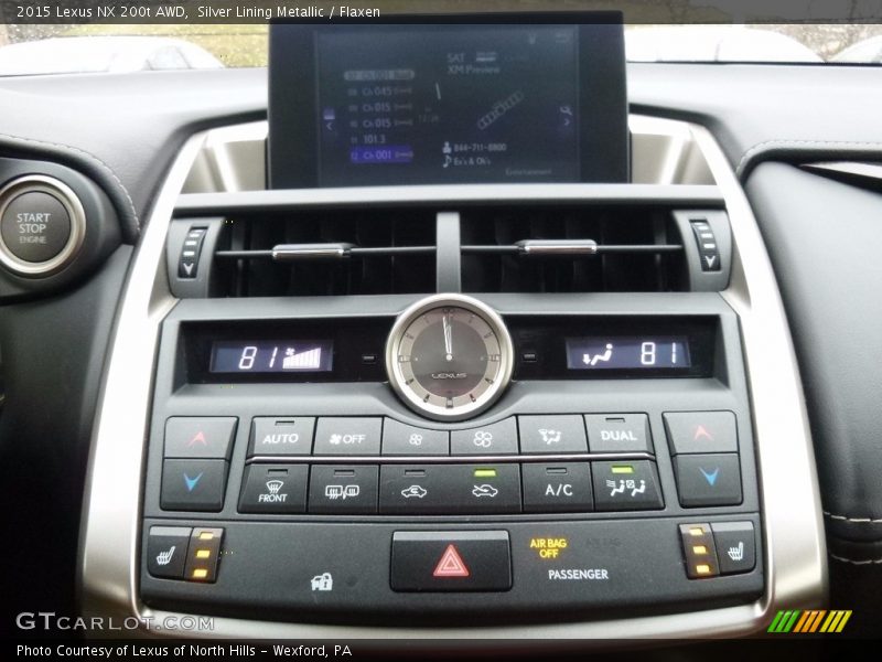 Silver Lining Metallic / Flaxen 2015 Lexus NX 200t AWD