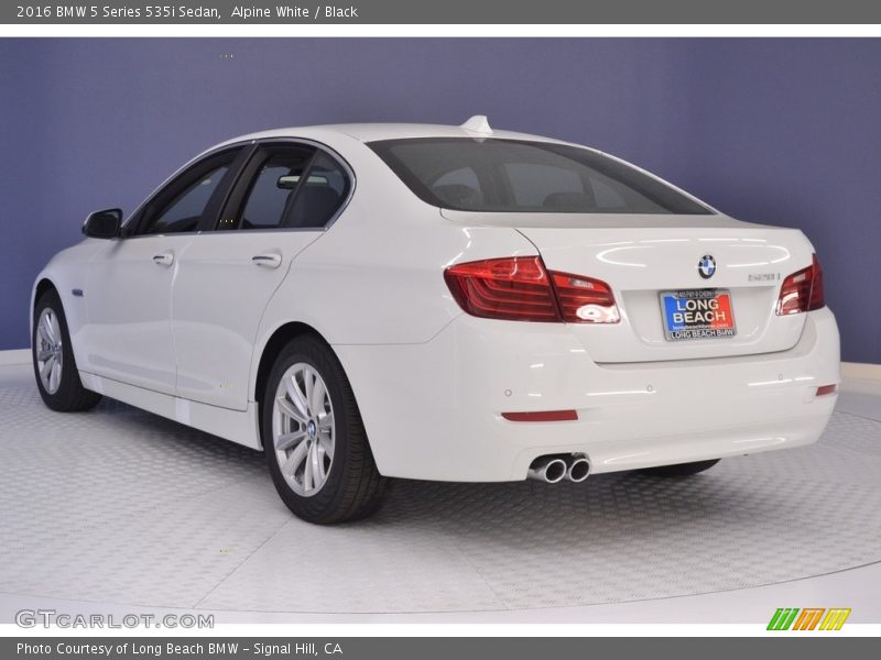 Alpine White / Black 2016 BMW 5 Series 535i Sedan