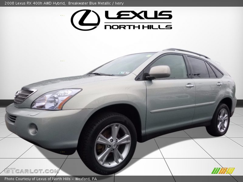 Breakwater Blue Metallic / Ivory 2008 Lexus RX 400h AWD Hybrid