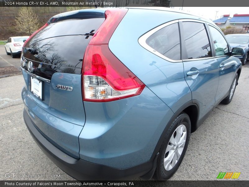 Mountain Air Metallic / Beige 2014 Honda CR-V EX-L AWD
