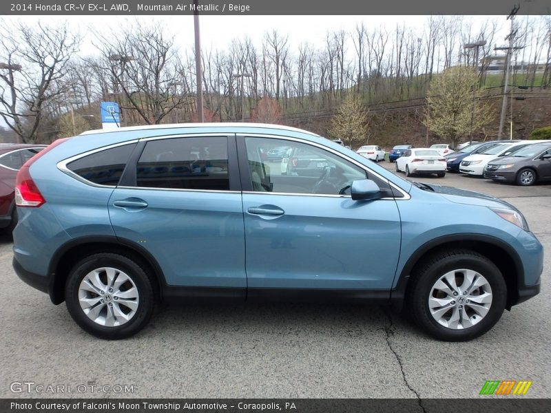 Mountain Air Metallic / Beige 2014 Honda CR-V EX-L AWD