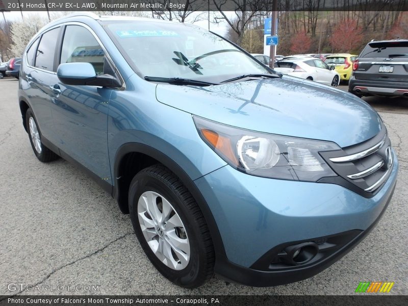 Mountain Air Metallic / Beige 2014 Honda CR-V EX-L AWD