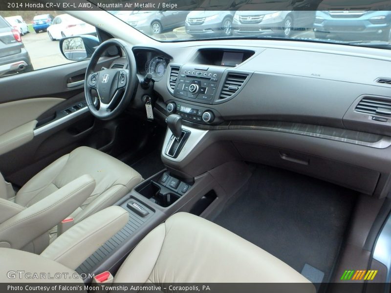 Mountain Air Metallic / Beige 2014 Honda CR-V EX-L AWD