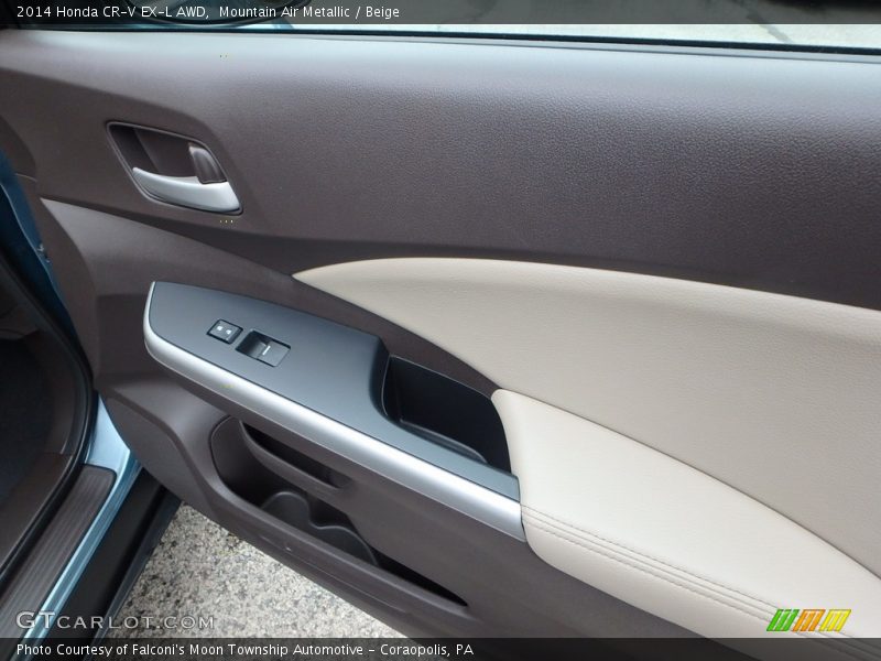 Mountain Air Metallic / Beige 2014 Honda CR-V EX-L AWD