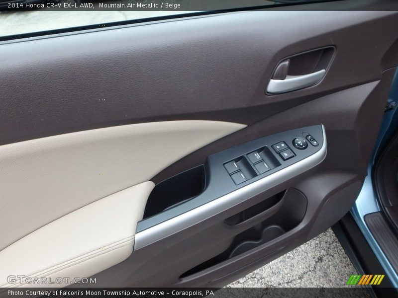 Mountain Air Metallic / Beige 2014 Honda CR-V EX-L AWD