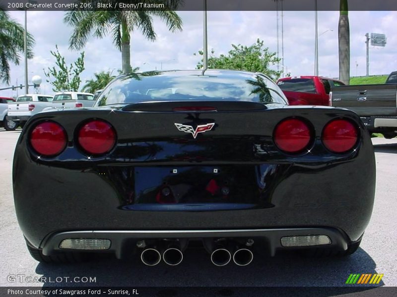 Black / Ebony/Titanium 2008 Chevrolet Corvette Z06