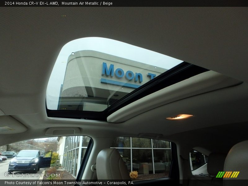Mountain Air Metallic / Beige 2014 Honda CR-V EX-L AWD