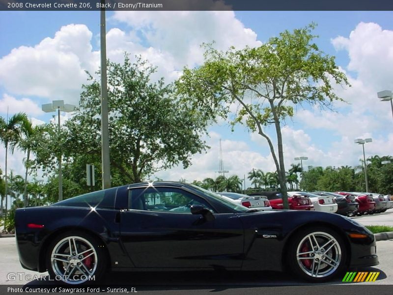 Black / Ebony/Titanium 2008 Chevrolet Corvette Z06