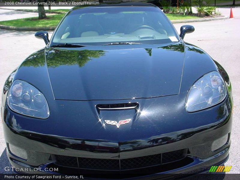 Black / Ebony/Titanium 2008 Chevrolet Corvette Z06