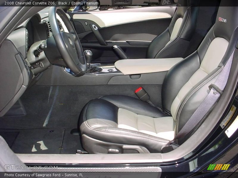  2008 Corvette Z06 Ebony/Titanium Interior