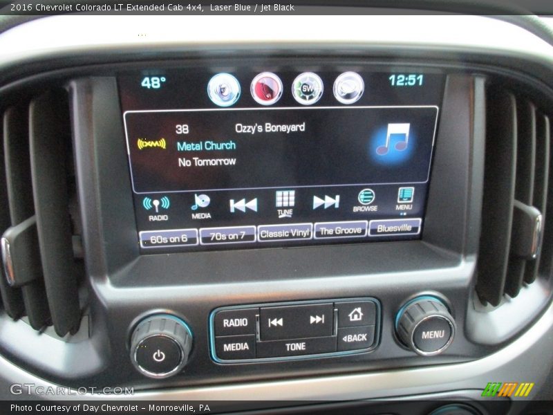 Laser Blue / Jet Black 2016 Chevrolet Colorado LT Extended Cab 4x4