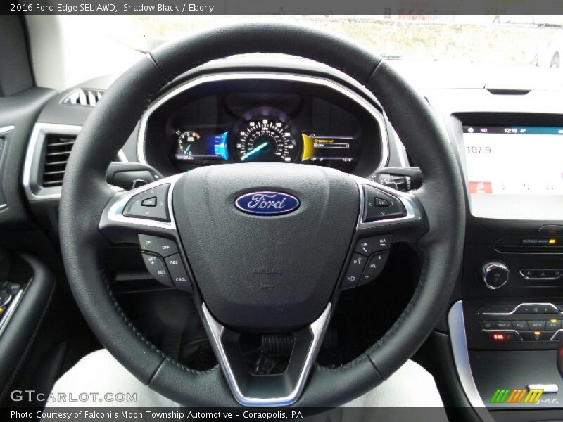 Shadow Black / Ebony 2016 Ford Edge SEL AWD