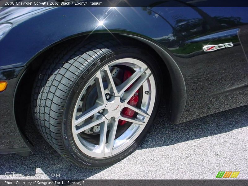 Black / Ebony/Titanium 2008 Chevrolet Corvette Z06