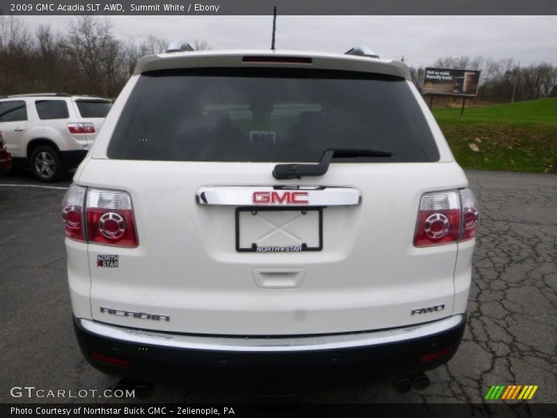 Summit White / Ebony 2009 GMC Acadia SLT AWD