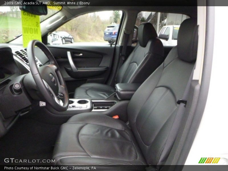 Summit White / Ebony 2009 GMC Acadia SLT AWD