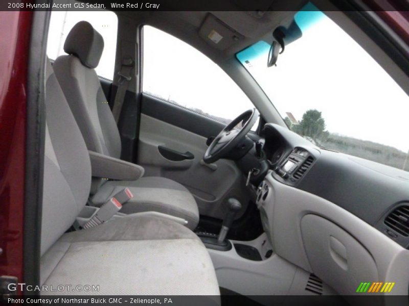 Wine Red / Gray 2008 Hyundai Accent GLS Sedan