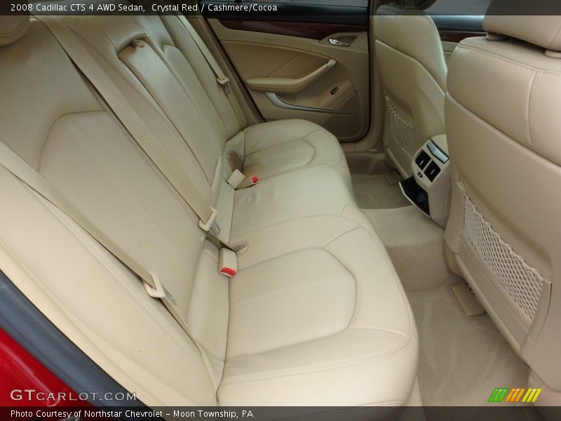 Crystal Red / Cashmere/Cocoa 2008 Cadillac CTS 4 AWD Sedan
