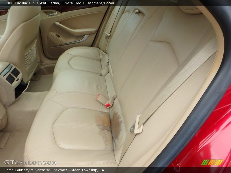 Crystal Red / Cashmere/Cocoa 2008 Cadillac CTS 4 AWD Sedan