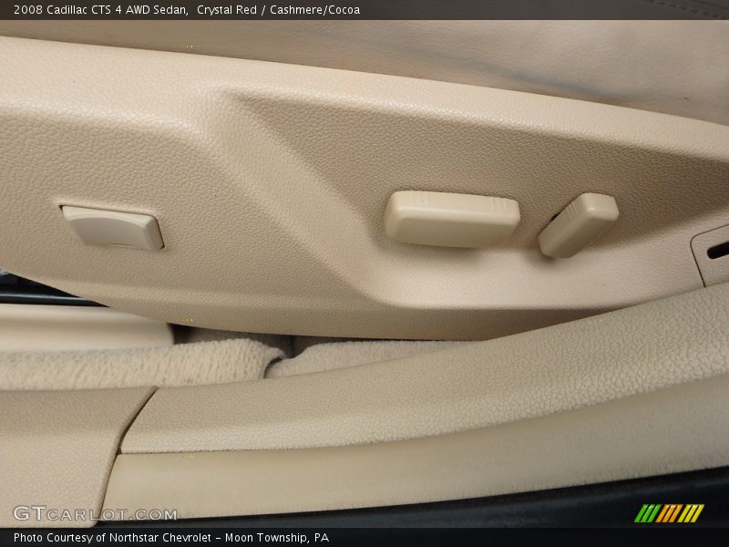Crystal Red / Cashmere/Cocoa 2008 Cadillac CTS 4 AWD Sedan