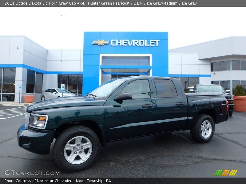 Hunter Green Pearlcoat / Dark Slate Gray/Medium Slate Gray 2011 Dodge Dakota Big Horn Crew Cab 4x4