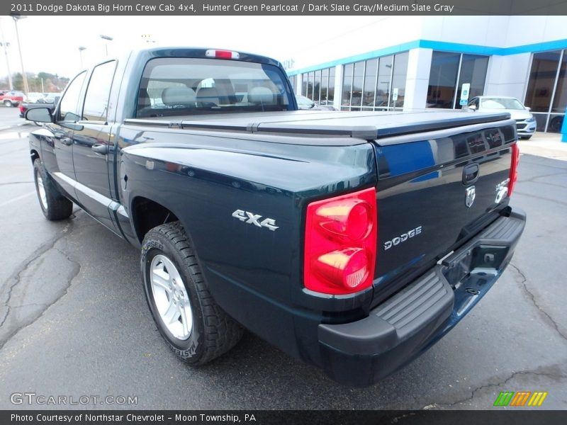 Hunter Green Pearlcoat / Dark Slate Gray/Medium Slate Gray 2011 Dodge Dakota Big Horn Crew Cab 4x4