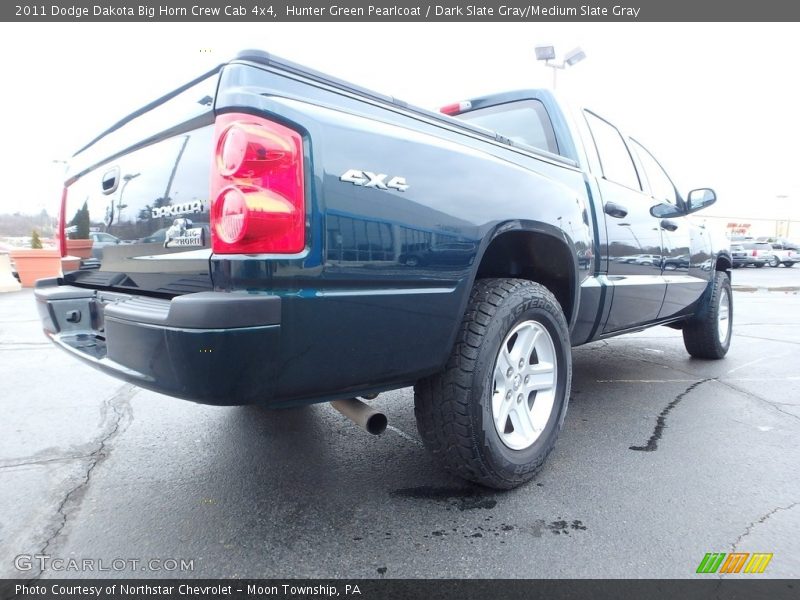 Hunter Green Pearlcoat / Dark Slate Gray/Medium Slate Gray 2011 Dodge Dakota Big Horn Crew Cab 4x4