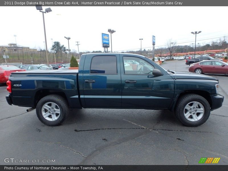 Hunter Green Pearlcoat / Dark Slate Gray/Medium Slate Gray 2011 Dodge Dakota Big Horn Crew Cab 4x4