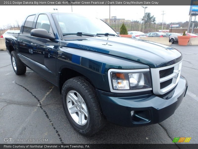 Hunter Green Pearlcoat / Dark Slate Gray/Medium Slate Gray 2011 Dodge Dakota Big Horn Crew Cab 4x4