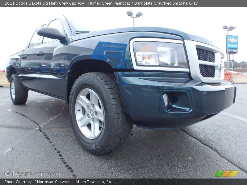 Hunter Green Pearlcoat / Dark Slate Gray/Medium Slate Gray 2011 Dodge Dakota Big Horn Crew Cab 4x4