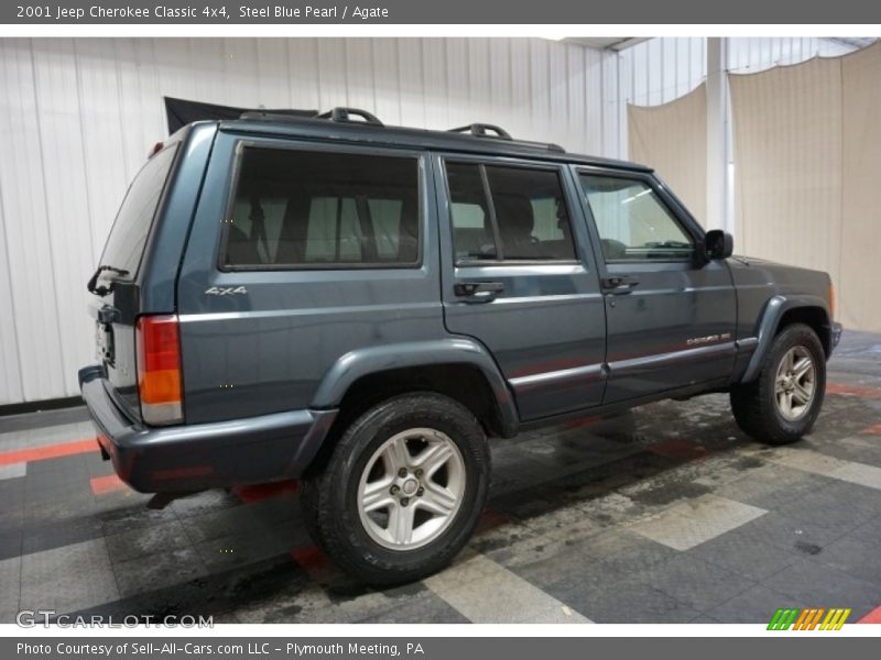 Steel Blue Pearl / Agate 2001 Jeep Cherokee Classic 4x4