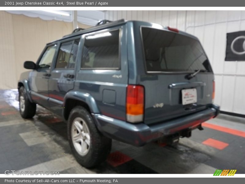 Steel Blue Pearl / Agate 2001 Jeep Cherokee Classic 4x4