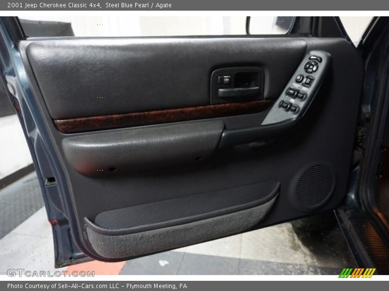Steel Blue Pearl / Agate 2001 Jeep Cherokee Classic 4x4