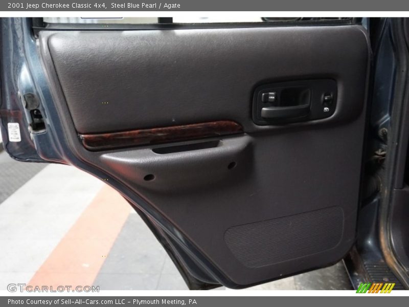 Steel Blue Pearl / Agate 2001 Jeep Cherokee Classic 4x4