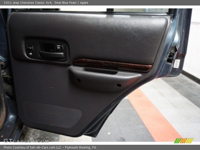 Steel Blue Pearl / Agate 2001 Jeep Cherokee Classic 4x4