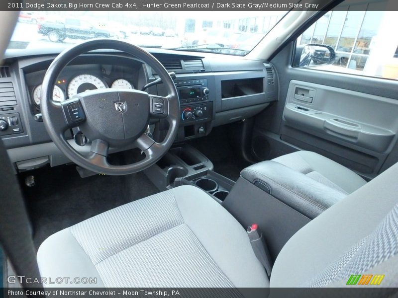 Hunter Green Pearlcoat / Dark Slate Gray/Medium Slate Gray 2011 Dodge Dakota Big Horn Crew Cab 4x4