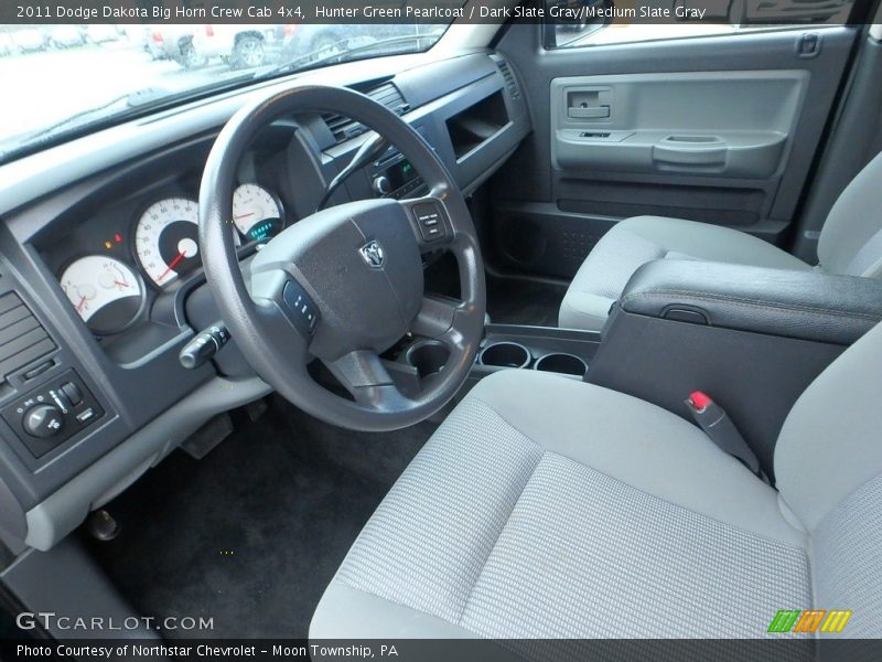 Hunter Green Pearlcoat / Dark Slate Gray/Medium Slate Gray 2011 Dodge Dakota Big Horn Crew Cab 4x4