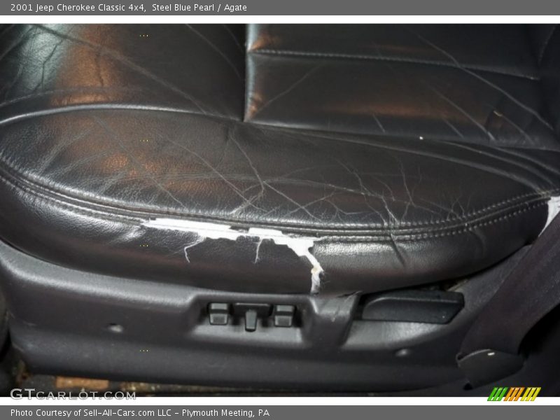 Steel Blue Pearl / Agate 2001 Jeep Cherokee Classic 4x4