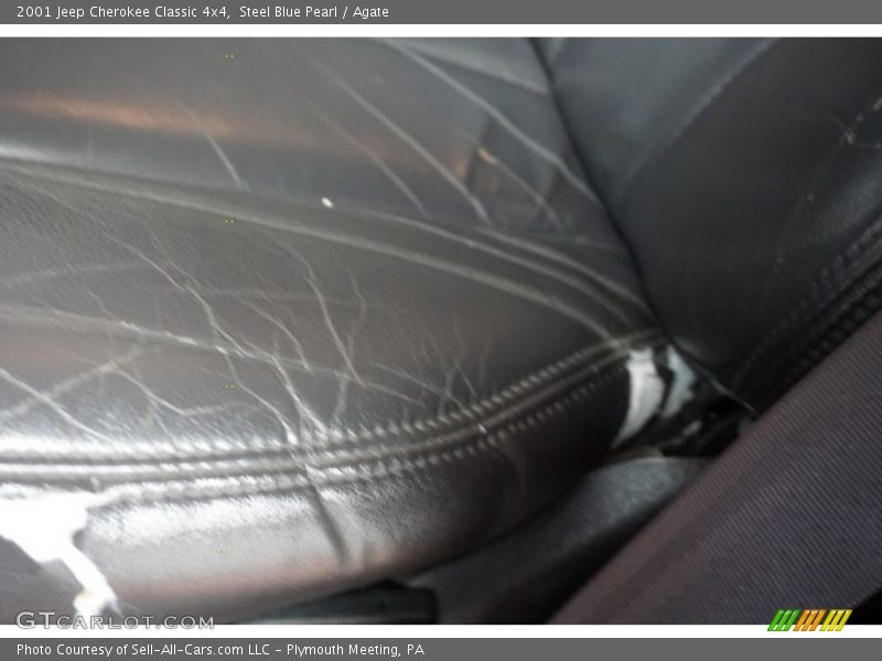 Steel Blue Pearl / Agate 2001 Jeep Cherokee Classic 4x4