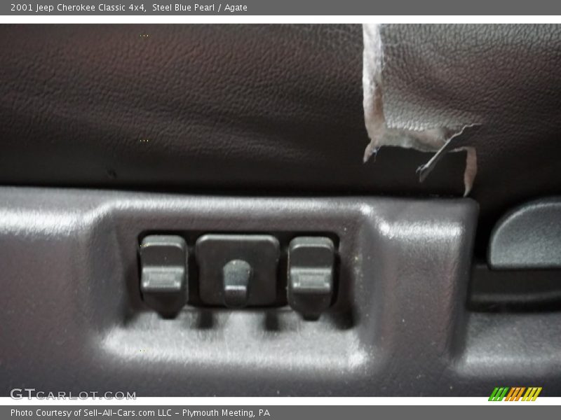 Steel Blue Pearl / Agate 2001 Jeep Cherokee Classic 4x4