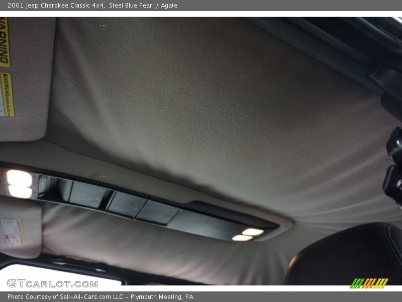 Steel Blue Pearl / Agate 2001 Jeep Cherokee Classic 4x4