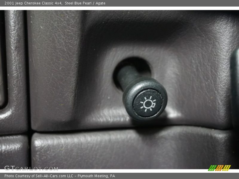 Steel Blue Pearl / Agate 2001 Jeep Cherokee Classic 4x4