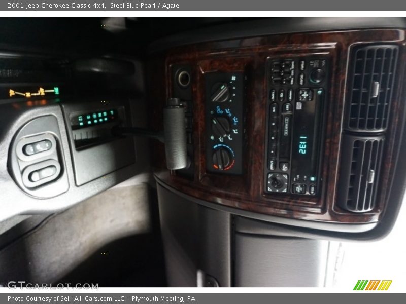 Steel Blue Pearl / Agate 2001 Jeep Cherokee Classic 4x4