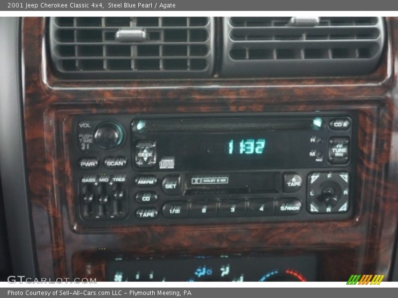 Steel Blue Pearl / Agate 2001 Jeep Cherokee Classic 4x4