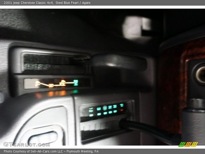 Steel Blue Pearl / Agate 2001 Jeep Cherokee Classic 4x4
