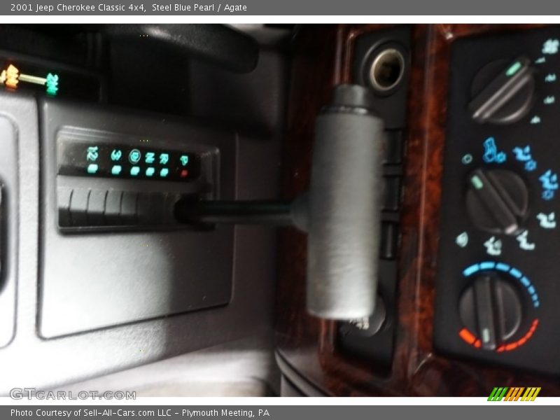 Steel Blue Pearl / Agate 2001 Jeep Cherokee Classic 4x4