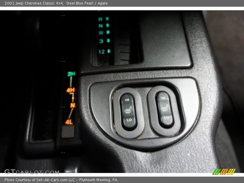 Steel Blue Pearl / Agate 2001 Jeep Cherokee Classic 4x4