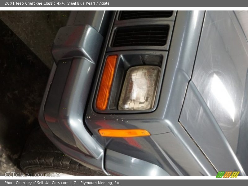 Steel Blue Pearl / Agate 2001 Jeep Cherokee Classic 4x4