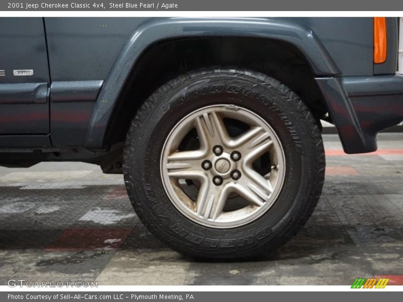 Steel Blue Pearl / Agate 2001 Jeep Cherokee Classic 4x4