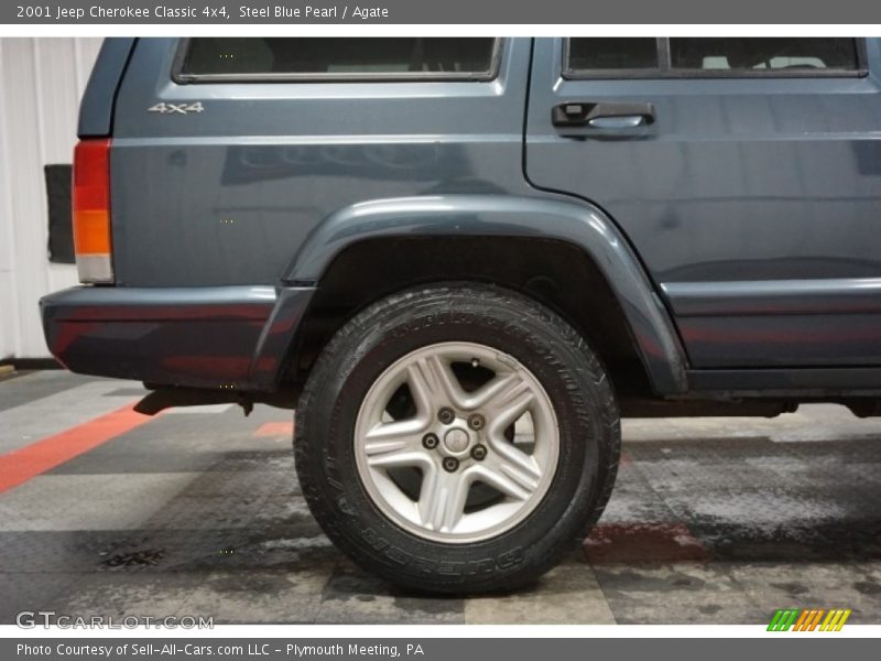 Steel Blue Pearl / Agate 2001 Jeep Cherokee Classic 4x4