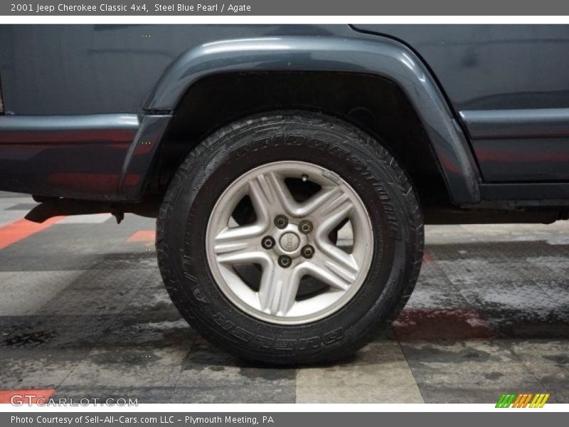 Steel Blue Pearl / Agate 2001 Jeep Cherokee Classic 4x4